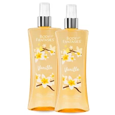 Body Fantasies Signature Fragrance Body Spray, Vanilla, 8 Fl Oz (Pack of 2)