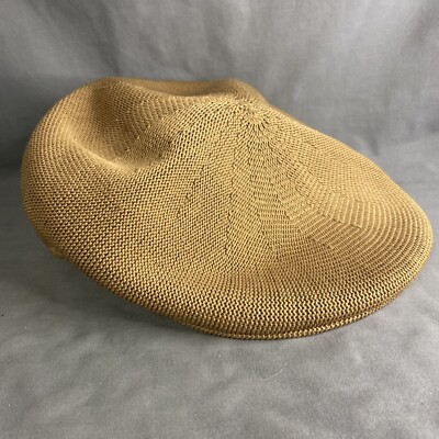 Newsboy Duck Mesh Cap Mens Brown  Hat Golf Driving Sun Flat Cabbie Polyester