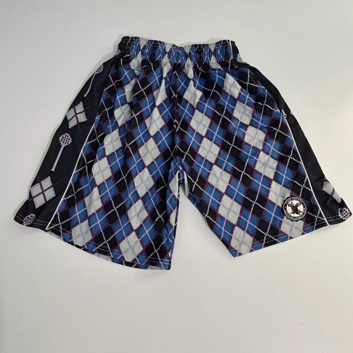 Flow Society Lacrosse Shorts Adult Small Purple Blue Athletic