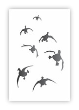 Stencils by Joanie 1" and 2" Landing Ducks Marsh Bird Hunt Cabin DIY Art Signs