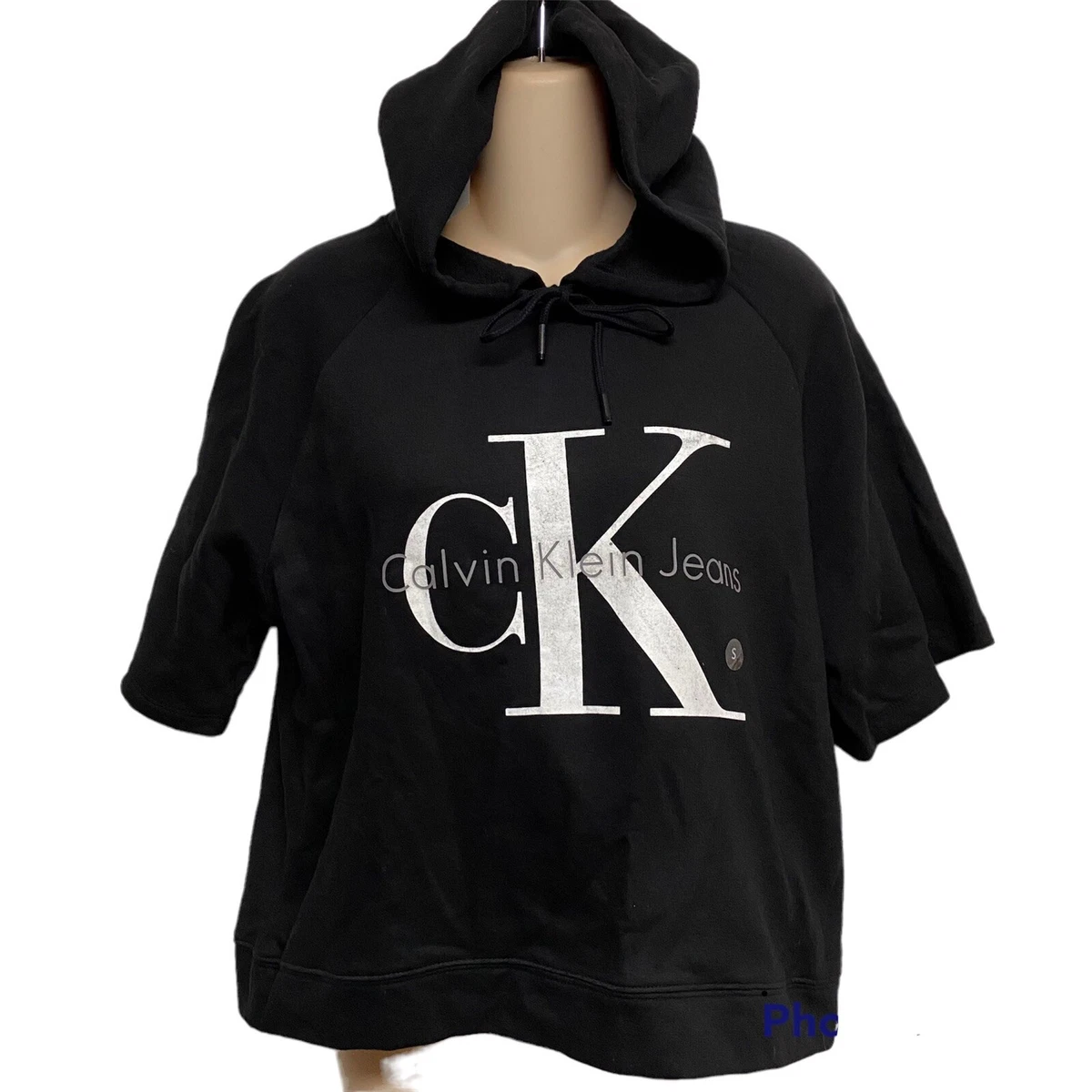 Calvin klein short sleeve hoodie hot sale
