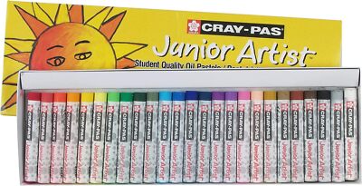 Sakura Cray-Pas Junior Artist Oil Pastels, Assorted Colors, Set of 25