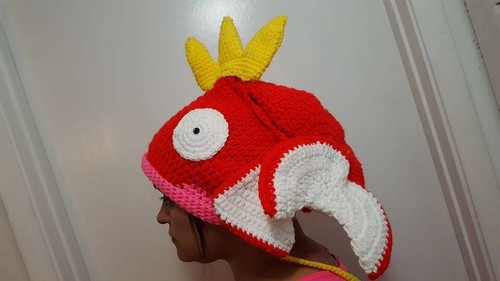 Crocheted Magikarp Pokemon inspired 
