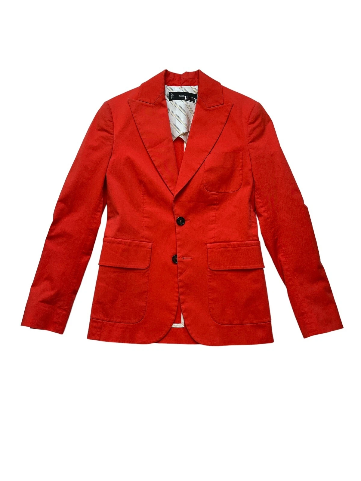 DSquared2 Blazer donna misto cotone arancione AA104