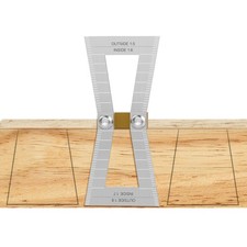 Dovetail Marker, Stainless Steel Dovetail Jig Guide with Scale, Wood Joints D...