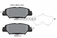 Textar Bremsbelagsatz Scheibenbremse 2233201 FüR CX GH Mazda KE KF Van KE107 AWD