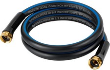 Short Garden Lead-In Hose 6ft X 5/8" Female to Female, 6 Feet Flexible Leader Wa