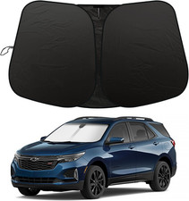Windshield Sun Shade for Chevrolet Equinox 2018-2023 2024 2025, Foldable Front W