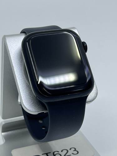 Apple Watch Series 8 45mm Cellular Midnight Aluminum Case Midnight Sport Band - Picture 5 of 10
