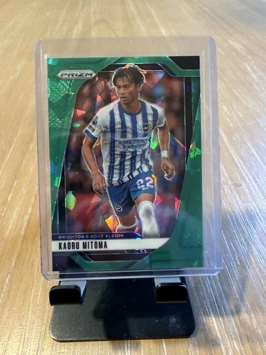 Panini Prizm Premier League 2024-25 Kaoru Mitoma Brighton #173 Green Ice SP