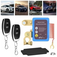 12V 240A Remote Battery Disconnect Switch Battery Kill Switch for Auto RV ATV 2x