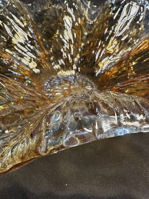 Murano Vetro Eseguito Secondo La Tecnica Dei Maestri Di Ambernia Art Glass Bowl