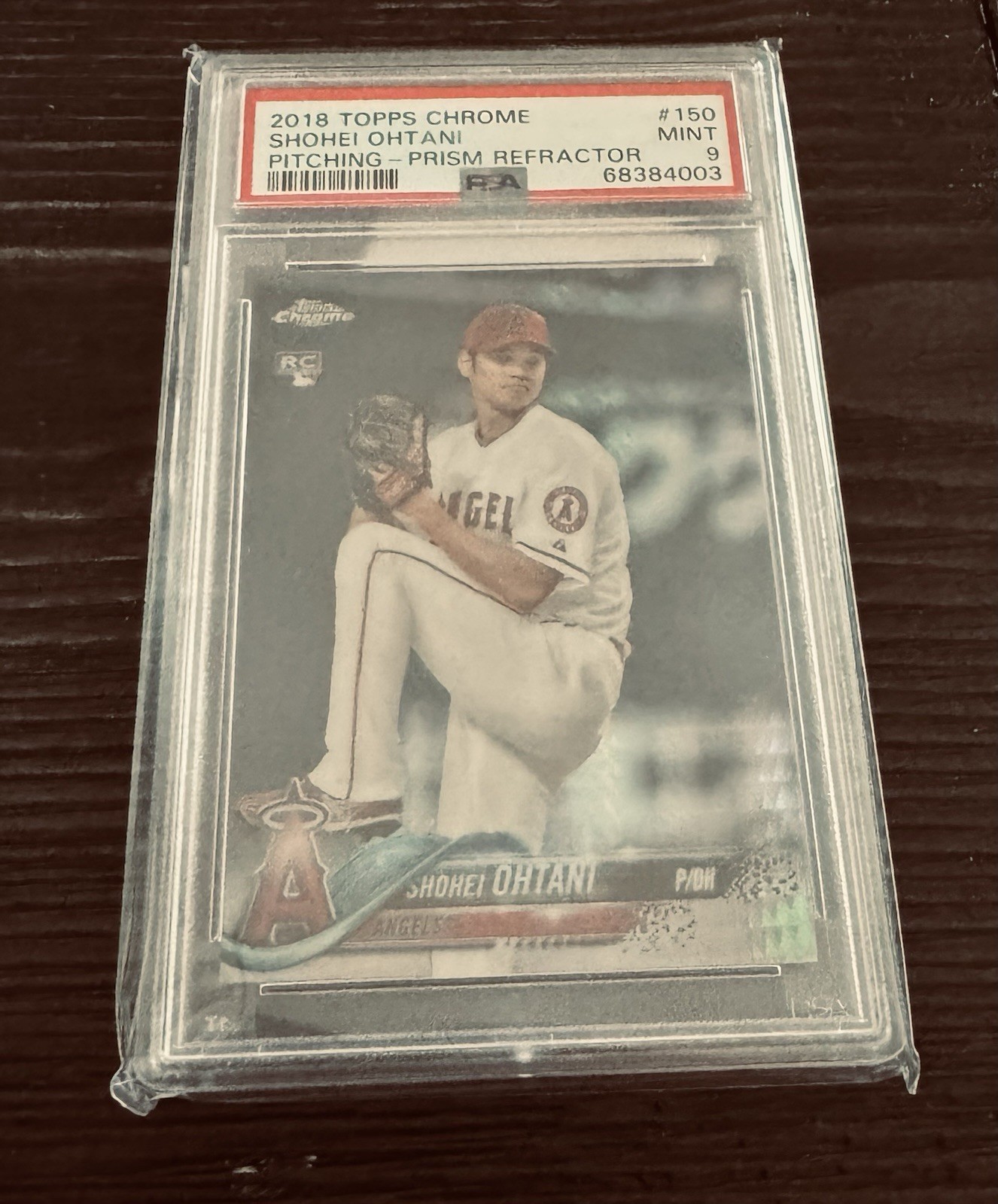 2018 Topps Chrome - Shohei Ohtani #150 Prism Refractor (RC) PSA 9
