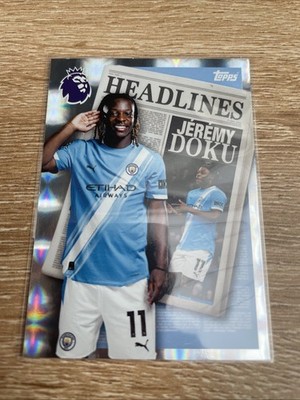 TOPPS PREMIER LEAGUE 2026 25/26 Jeremy Doku Manchester City Headlines Insert