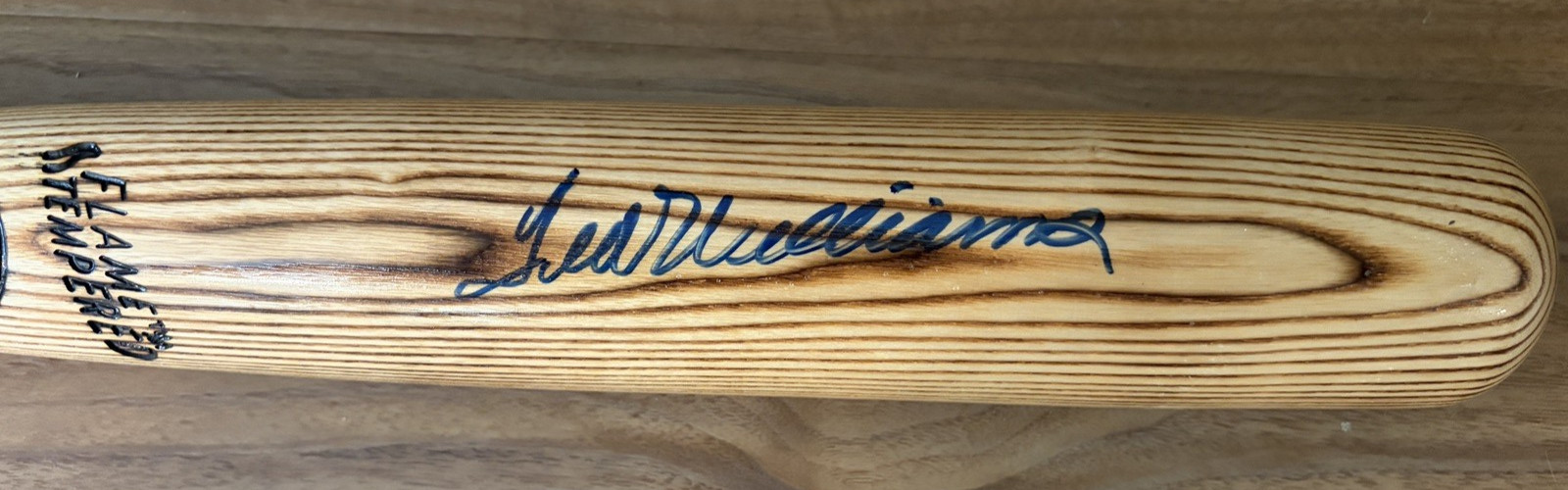 34.5" PSA TED WILLIAMS signed baseball bat autograph Hillerich Bradsby JSA H&B view 3