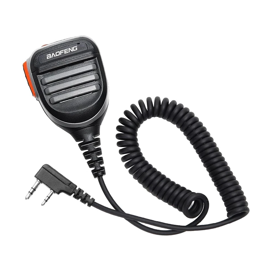 Dual Push-to-Talk PTT Radio Lautsprecher Mic Schulter Mic für UV5RA (Schwarz - Bild 4 von 4