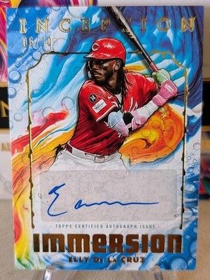 2025 Topps Inception Elly De La Cruz Inception Immersion Autograph Blue /10