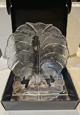 Orrefors Eden Set of Two Dinner Plates 10.5"W - In Original Box