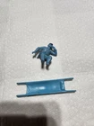 A MARX BLUE AND GRAY / CIVIL WAR PLAYSETS BLUE  STRETCHER WITH CAISSON DRIVER .