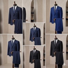 ABITO UOMO SARTORIALE DROP 6 100% FRESCO LANA COMPLETO VESTITO ELEGANTE CERIMONI