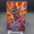 Michael Jordan Bulls23 - Fan Art Card w/ 1 grain .999 silver - Bulls GOAT