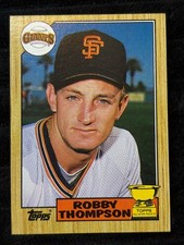 1987 Topps Robby Thompson Rookie Baseball Card #658 San Francisco Giants Second