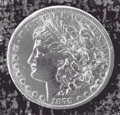 1879-P Morgan Silver $1 Dollar Coin - VF/XF Condition - 90% Silver