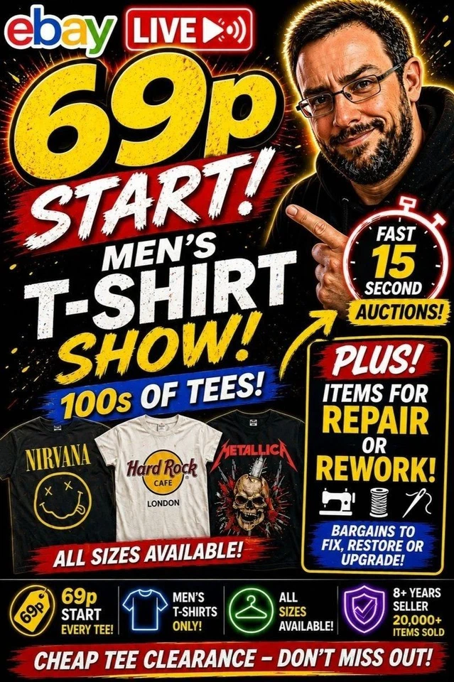 THE 69p T-SHIRT SHOW 🔥 PLUS ITEMS FOR REPAIR OR REWORK
