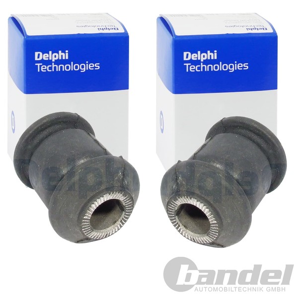 2X Delphi Querlenkerlager Buchsen Vorderachse Passend FüR Chevrolet Aveo Daewoo-image