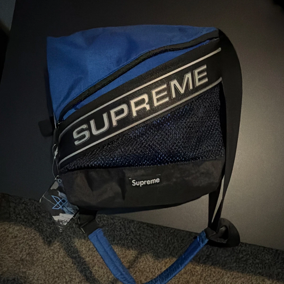 Supreme Blue Bags for Men for sale | eBay
