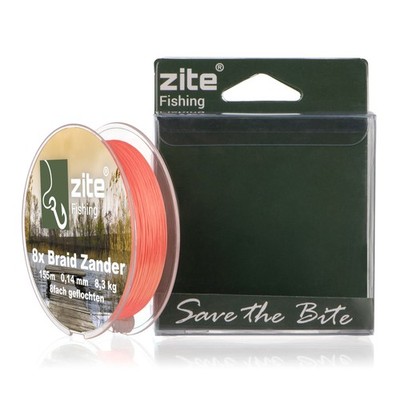 Zite Fishing Angelschnur Geflochten 8fach Zander Schnur 0,14mm