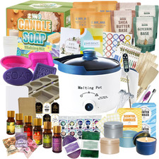 2-In-1 Candle & Soap Making Kit for Beginners, All in One Complete DIY Craft Kit