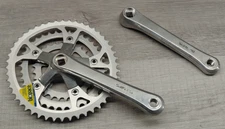 Vintage Shimano FC-B124 Bio-Pace Triple  Crankset 170 mm  48/38/28 Teeth