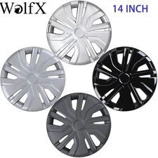 14" Snap On Full Hubcaps Wheel Rims Cover For 2014-2025 Mitsubishi Mirage 4 PCS