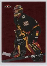 2025-26 Upper Deck Fleer Ultra Medallions Ruby Red 11/50 Dustin Wolf #M-21 1os2