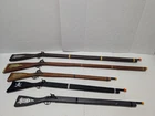 Replica Flintlock Muskets Lot of 5 Wooden Souvenir Pirates Voyage Civil War