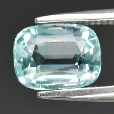 💎 1.19ct VS Cushion Natural Greenish Blue Aquamarine - Unheated Africa Gemstone