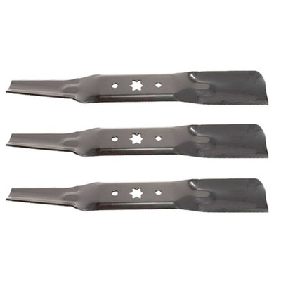 (3) Lawn Mower Blades 18-5/8'' X 6 Point Star Fits Cub Cadet Mowers w/ 54'' Deck