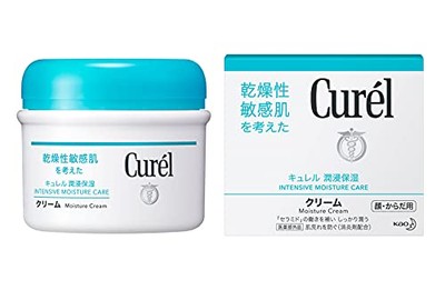 Curel Feuchtigkeitsspendende Gesichts- & Körpercreme 90g Glas - Sanft für Bab...