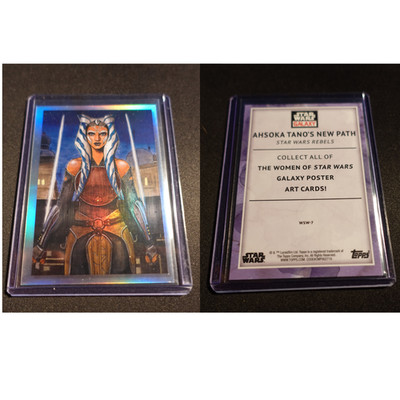 2023 Topps Star Wars Galaxy - Ahsoka Tano's New Path WSW-7 -Refractor WofSW