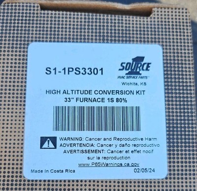 Source 1 S1-1PS3301 Conversion Kit 33'' Furnace 1S 80% 