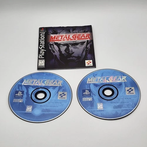 Metal Gear Solid Sony PlayStation 1 1999 PS1 w/ Manual No Case or Artwork Tested