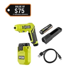USB Lithium Cordless 3-Tool Combo Kit with 2 Ah Battery and USB Charging Cable