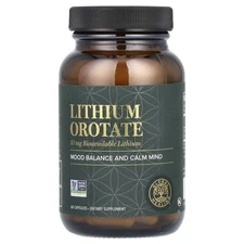 2 X  Global Healing, Lithium Orotate, 60 Capsules (10 mg per Capsule)