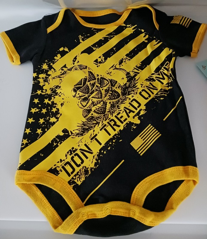Tiny Trooper Don't Tread On Me 9-12 Months Baby Bodysuit One Piece