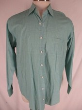 Burberry Green Glen Check Long Sleeve Cotton Shirt L