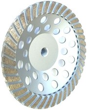 2PK-7" x40SEG Double layer Design #COARSE DIAMOND CUP WHEEL CONCRETE STONE-BEST