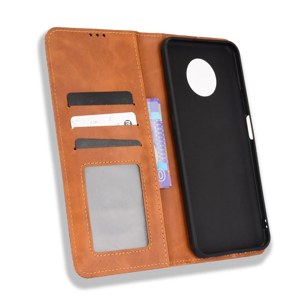 For Nokia G300 Case PU Leather Shockproof Magnetic Wallet Card Slots Flip Cover - Image 3 of 4