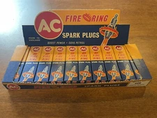 NOS AC 44N Fire Ring Spark Plugs 10pc. 396 454