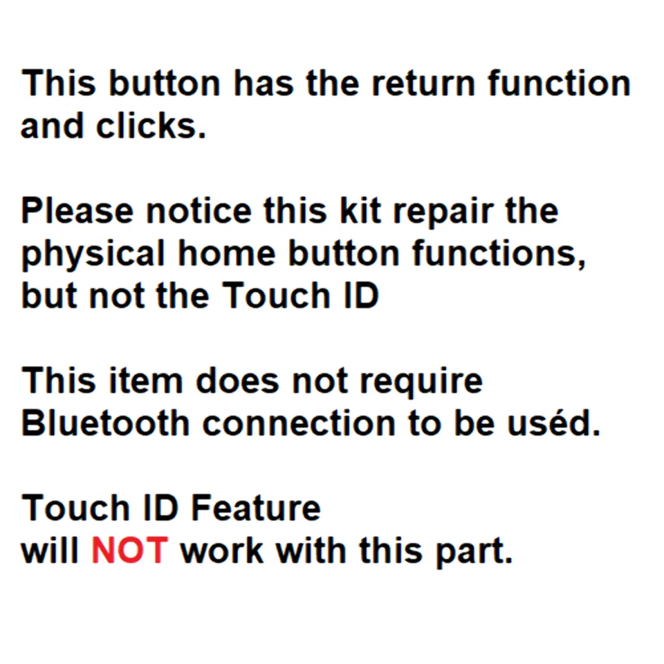 Home Button w/Return Function for iPhone 7/8/7 Plus/8 Plus/SE 2020 WHITE - Image 2 of 2